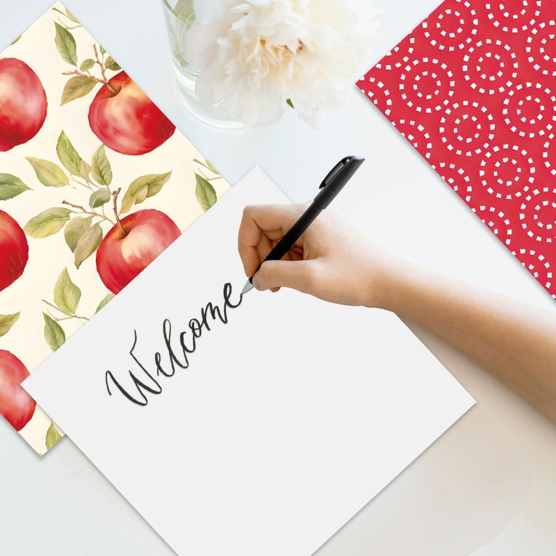 EAMOTOL Fruit Scrapbook Paper Pad, 24 Sheets 6 x6 Inch Red Patterned Designed Decorative Decoupage for Card Making Folded Card Supplies Gift Wrapping Planners Journals DIY Crafts Photo Album - Image 5